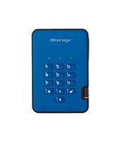 iStorage diskAshur2 256-bit 1TB USB 3.1 secure encrypted solid-state drive - Blue IS-DA2-256-SSD-1000-BE