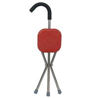 TDM Cane Folding Stool Elderly Disabled Persons Underarm Crutches Folding Cane Stool Aluminum Alloy Anti-Slip Three-Legged Walking Stick