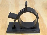 Adjustable Cable Clamp UV Black 13mm - 10 Pack
