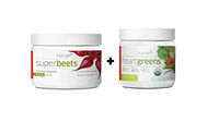 HumanN Superfood Heart Support Bundle | SuperBeets Circulation Superfood Concentrated Beet Powder Nitric Oxide Boosting with HeartGreens, SuperBeets Original Apple Flavor + HeartGreens Bundle Set