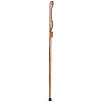 Brazos Trekking Pole Hiking Stick for Men and Women Handcrafted of Lightweight Wood and made in the USA, Brown Oak,  48 Inches