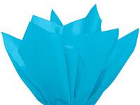 Turquoise Blue Art DIY Crafts Tissue Paper for Gift Wrapping 20"X26" 5 Sheets