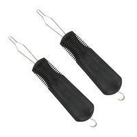 Healifty Button Hook Zipper Pull Helper Dressing Aid Assist Device Tool for Arthritis Sufferers Disabled 2pcs