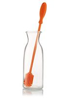Silicone Bottle Cleaning Brush With 12" Long Handle - Flexible Ergonomic Design - Best Scratch-Free Cleaning Tool For Water Bottles, Baby Bottles, Long Or Narrow Necked Bottles, Drinking Glasses Etc