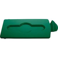 Rubbermaid Commercial Slim Jim Green Closed Lid Insert