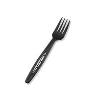 Jaya 100% Compostable 6.5" Black Heavy Duty Cutlery, Fork, 1000-Count Box