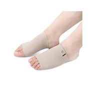 Onecrystal Foot Arch Support Socks Metatarsal Silicone Gel Pad Forefoot Cushion Pads for Foot Pain Relief- One Pair (Skin)