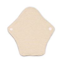 Luckypads Certified Organic Cotton Reusable Washable Cloth Panty Liners Environment-Friendly, Solution for Leucorrhea Awkward Periods (White Stripe)
