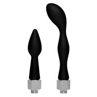 CleanStream Premium Shaped Silicone Enema Attachment Shower Hose Nozzle Set for a Unique Cleansing Experience