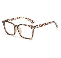 Livhò Blue Light Blocking Computer Glasses,Tablet/Gaming/TV/Phones Glasses for Women Men,Anti Eyestrain Filter UV Glare & Reduce Headache Eyewear Fake Glasses LI8056 (Spring Hinge Leopard)