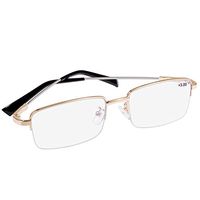 Progressive Multifocus Computer Reading Glasses Blue Light Blocking Titanium Alloy Spring Hinge Multifocal Readers Eyeglasses Anti Glare Eye Strain Light Weight for Men and Women