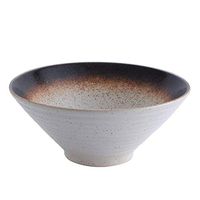 BBSEQ Serene Spaces Living Large Free-Form Edge Glazed Ceramic Bowl- Dinnerware, Centerpiece for Vintage Weddings, (Size : 17x7.3cm)