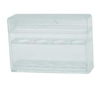 Plastic Box and Cover for Digi-Flex Multi Finger Buttons, Holds 4 Pieces, 1 Row of 4