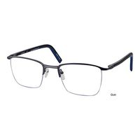 ProEyes Attitude 2, Progressive Multifocus Reading Glasses, Anti Blue Light Resin Lens, Zero Magnification on Top Lens (Gun, up+0.00,Down+1.00)