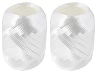 2-Pack - Berwick-Offray - White - Splendorette Crimped Curling Ribbon - BCE12-01 - Bundle of 2 Mini Kegs - Each is 66 ft per Keg.