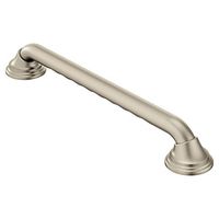 Moen R8736D3GBN Ultima 36-Inch Designer Bathroom Grab Bar with Curl Grip, Brushed Nickel