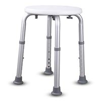 XH Medical Bath Stool Non-Slip Portable Pregnant Women Adult, Aluminum Alloy PE Blow Molding Eight Gear Adjustment Non-Slip Mat Tool-Free Installation