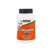 NOW Supplements, L-Glutamine 500 mg, Nitrogen Transporter*, Amino Acid, 120 Veg Capsules