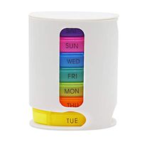 Weekly Pill Organizer 7 Stackable Compartments 4 Times a Day for Travel Bussiness Trip Suitable for Men Women Elderly