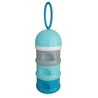 Ugthe Infant Products 3 Compartments Baby Milk Powder Formula Dispenser Snack Food Storage Container - Blue