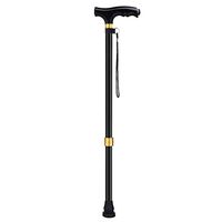 III- LED Light Aluminium Walking Stick with Rubber Ferrule Adjustable Non-Slip Walking Cane for Arthritis Seniors Disabled and Elderly (Size : A)
