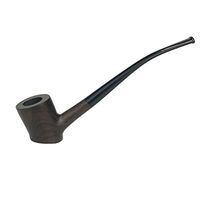 Ebony Wood pipe holder long handle pipe tobacco tobacco special pipe,A long flat bottomed table; a bucket