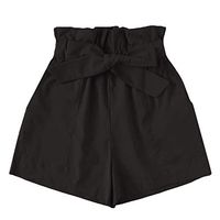 LinqiudD Clearance Fashion Women Pocket Loose Hot Pants Lady Summer Beach Shorts Trousers(Black,S)