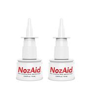 Nasal Moisturizer Spray (2 Pack) w/Sesame Oil .34 Oz - Moisturizing Lubricant for Dry, Crusty, Cracked, Stuffy Nose Relief, Nosebleeds, Clear Breathing - Fragrance and Preservative Free by NozAid (2)