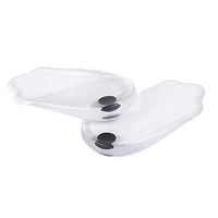 1Pair Gel Heel Pad Shock Absorption Corrective Bow Legs Cushion Alignment Shoes Wedge Support Magnetic Therapy Relieve Heel Pad (Color : S)