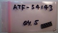 Avago Agilent Low Noise pHEMT, NF=0.5dB, ATF-54143, SOT-343, Qty.5