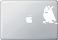 Yadda-Yadda Design Co. The Superb Owl - Design 2 - MacBook or Laptop Vinyl Decal - Copyright (White)