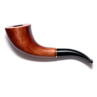 Dr.Watson - Tobacco Smoking Pipe - English Horn - Hand Made, Pear wood + Gift Pouch