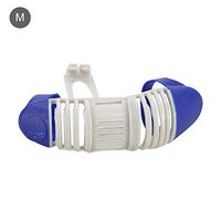 dissylove Finger Sleeve Support Protector Finger Splint Brace Pain Relief for Basketball Volleyball Baseball (L/M(Single), Blue)