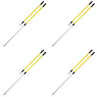 Rubbermaid Commercial Quick-Connect Straight Extension Handle, Yellow (FGQ75500YL00) - 4 Pack