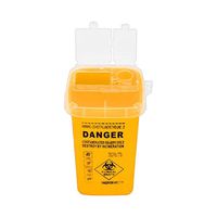 Sharps Container,Sharps Bin Medical Biohazard Piercing Needles Tattoo Waste Box (Yellow)