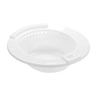 SUPVOX Portable Sitz Bath Toilet Soaking Bath Over-The-Toilet Hip Bath for Pregnant Women White