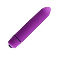 LuJoe Ten Frequency Vibrantion Scrub Small Bullet 7Th Battery Mute Jumping Egg Waterproof Powerful Massager (Purple)