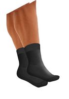 Meditex Diabetic Light Silver Socks - Small (Black)
