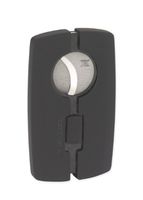 Black Label Baron Cigar Cutter - Carbon Fiber & Rubberized Black Lblc10030