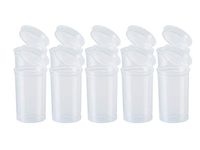 19 DRAM POP TOP Bottles Qty Size Count CASE Squeeze top Rx Pill Bottles Prescription Crafts Coins Storage Medicine 420 Containers Made in USA (900 PCS, Clear - Transparent)