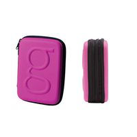 Glucology™ Diabetic Travel Case - Organizer for Blood Sugar Test Strips, Medication, Glucose Meter, Pills, Tablets, Pens, Insulin Syringes, Needles, Lancets - Hardshell Carrier Pack - Expandable, Pink