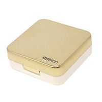 Honbay Fashion Travel Contact Lens Case Kit Mini Contact Lens Box with Mirror (Gold)