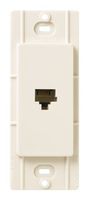 Lutron SC-PJ-ES Satin Colors Phone Jack, Eggshell