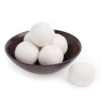 Wool Dryer Balls by Maykang,XL 6 Pack Premium Handmade Reusable Pure Organic Wool Felt Laundry Dryer Balls,Natural Fabric Softener