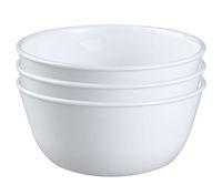 Corelle Coordinates 1032595 Wh Corelle Livingware Super Soup/Cereal Bowl, 28 oz, Winter Frost White, Set of 3