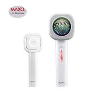 MAXQ USB-Rechargeable Fabric Shaver and lint Remover,2-in-1 Portable Home-use Lint Shaver Fuzz Pill Remover for Clothes, Sweater, Couch, Pet Hair,Blanket, Socks (White)