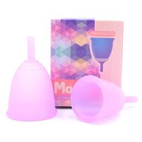 Monzcare Reusable Menstrual Cup, Purple Size 2