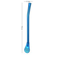 Sikye Multicolor Drinking Straws - Stainless Steel Straw for Drinking Yerba Mate Tea Gourd Bombilla Filter Spoon (B)