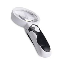 YN Handheld magnifying glass with Light HD Maintenance for The Elderly Reading Antique Jewelry Identification Magnifying glass 10 Times