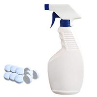 Sundlight Multifunctional Effervescent Spray Cleaner Set,Included 10PCS Concentrated Solid Wiper Effervescent Tablets and 1PCS 500ml Spray Bottle for Household Kitchen,Auto Glass Cleaner Tool